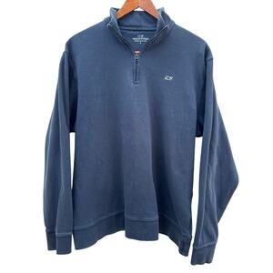 Men’s Vineyard Vines Navy Blue Quarter Zip Sweatshirt